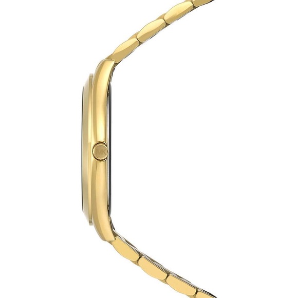 Michael Kors Women\'s Slim Runway Blue Dial Gold